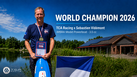 TCA Racing celebra il titolo mondiale 2026 di Sebastien Vidémont nel Model Powerboat