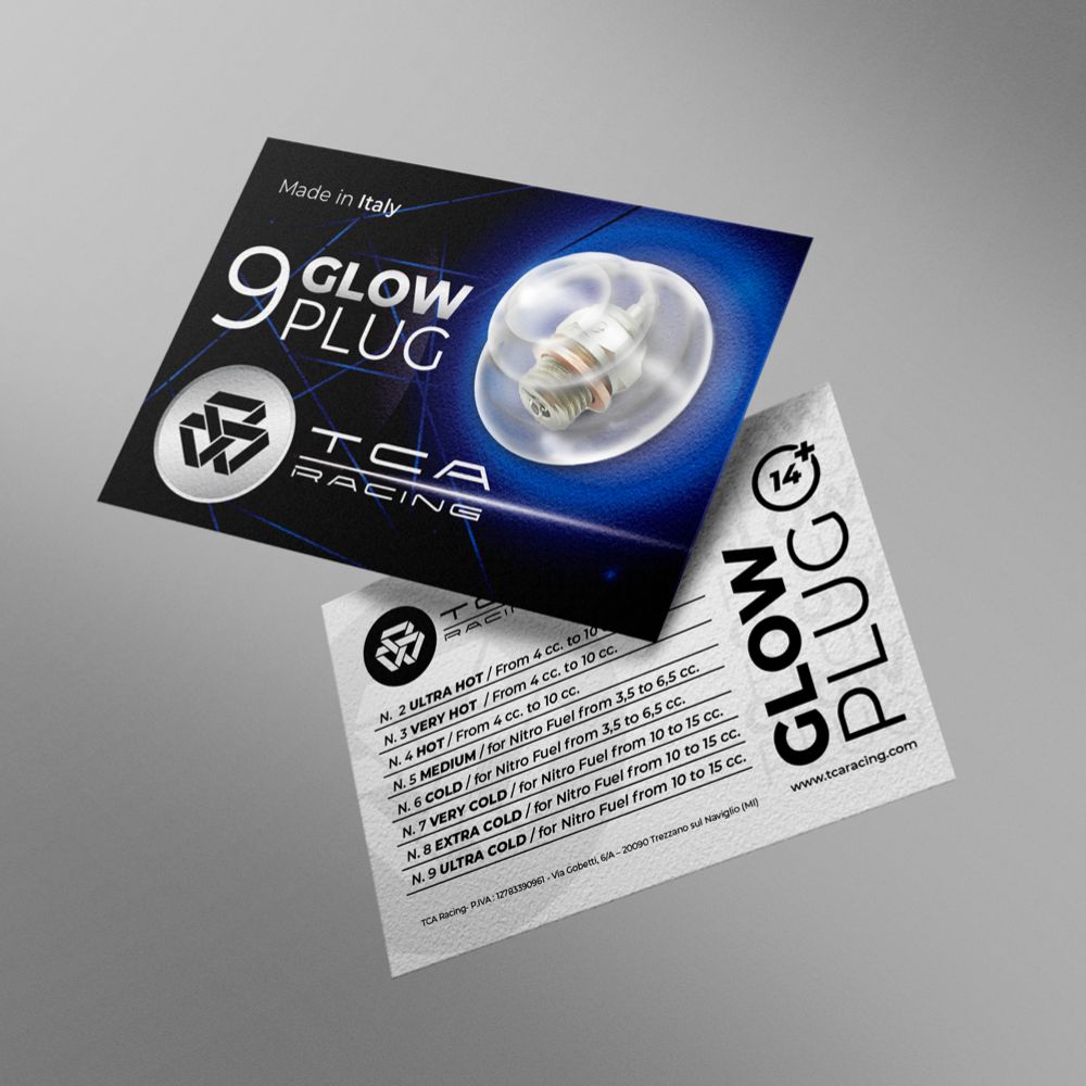 CANDELA STANDARD N° 9 - GLOW PLUG - PER MOTORI A SCOPPIO - SCALA 1/8 - 1/10 - AUTOMODELLI
