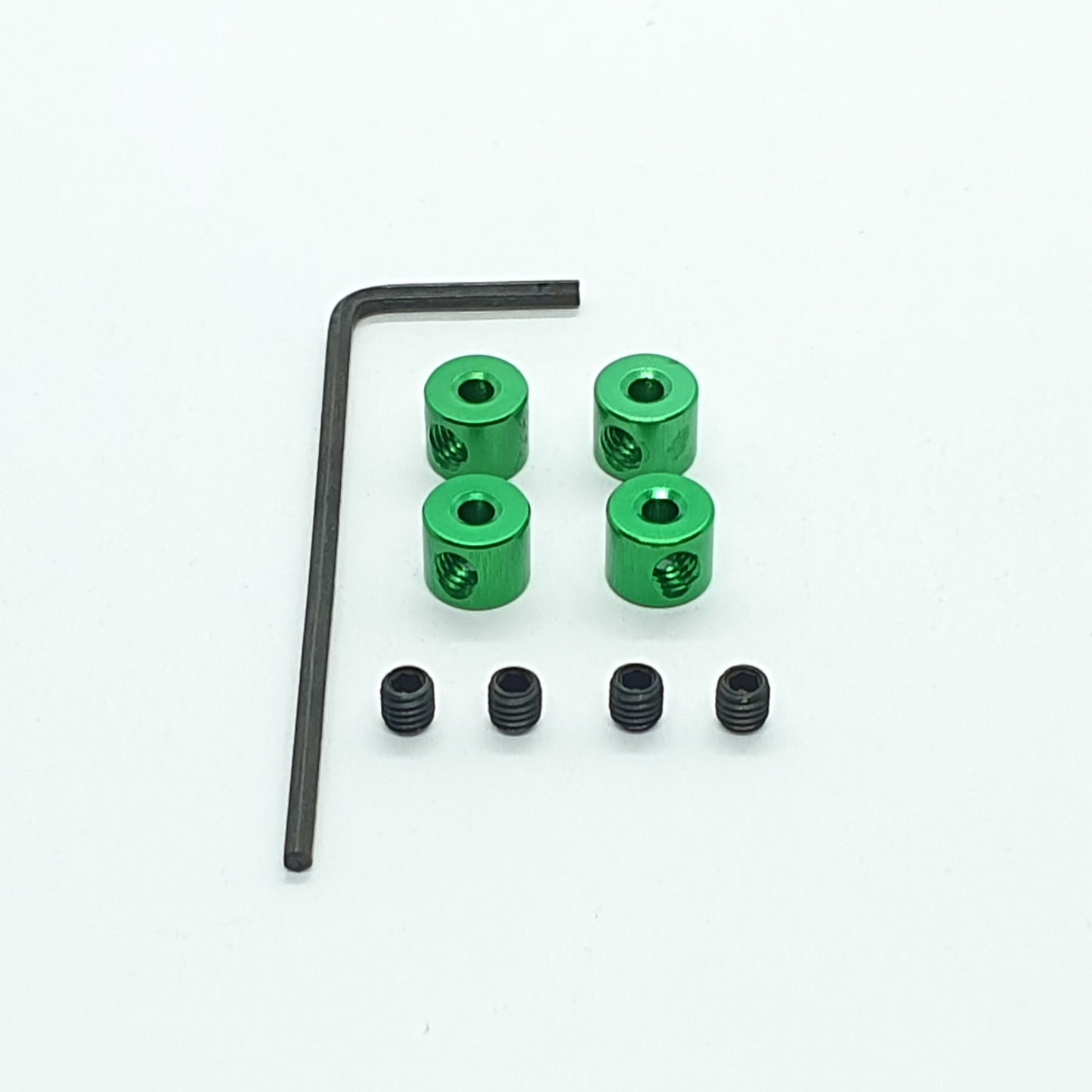 Collarini 2 mm + grani+ chiave- Ergal anodizzato - 4 pezzi