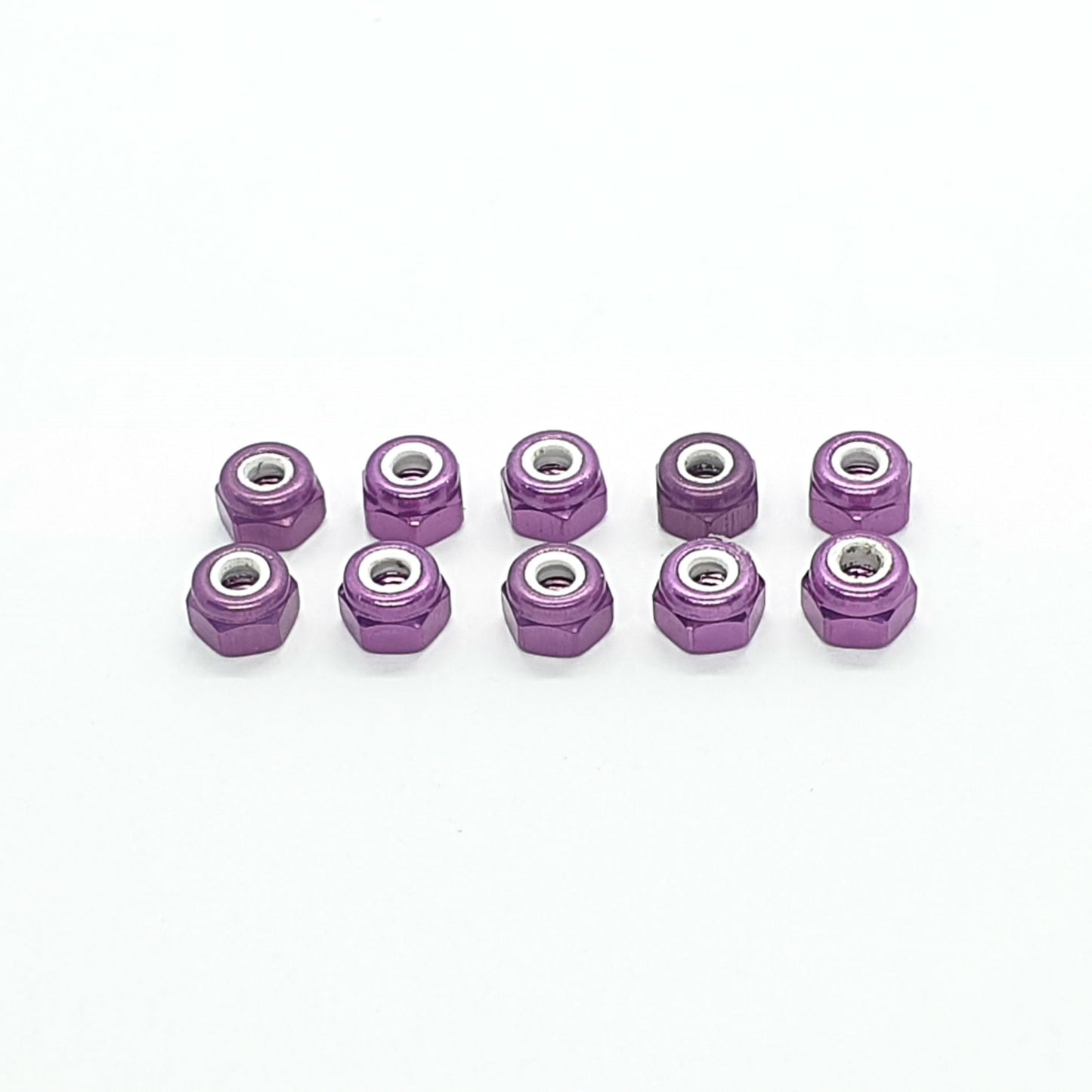 Dado autobloccante Ergal anodizzato 3 mm - 10 pezzi