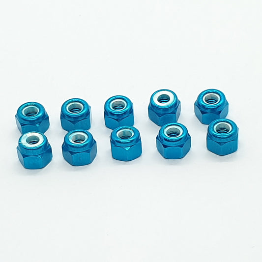 Dado autobloccante Ergal anodizzato 5 mm - 10 pezzi