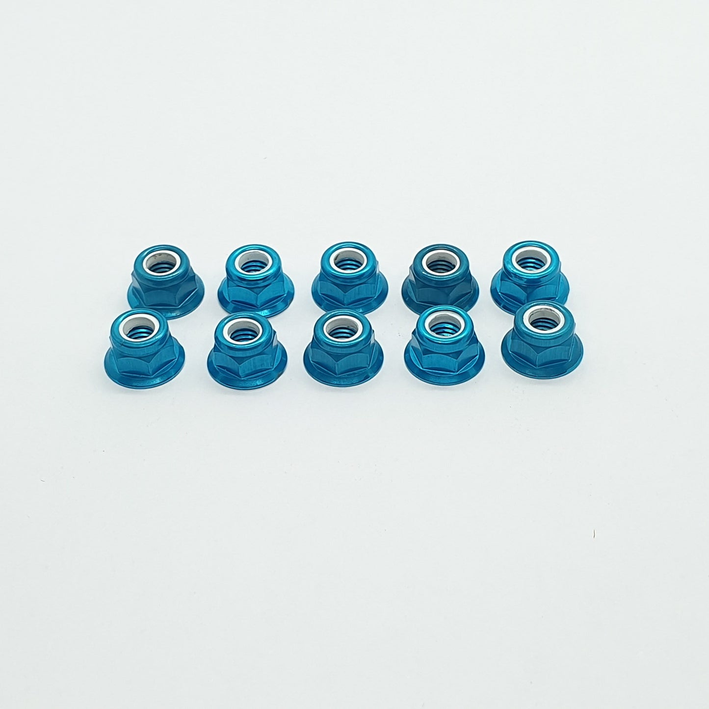Dado autobloccante flangiato - Ergal anodizzato 3 mm - 10 pezzi