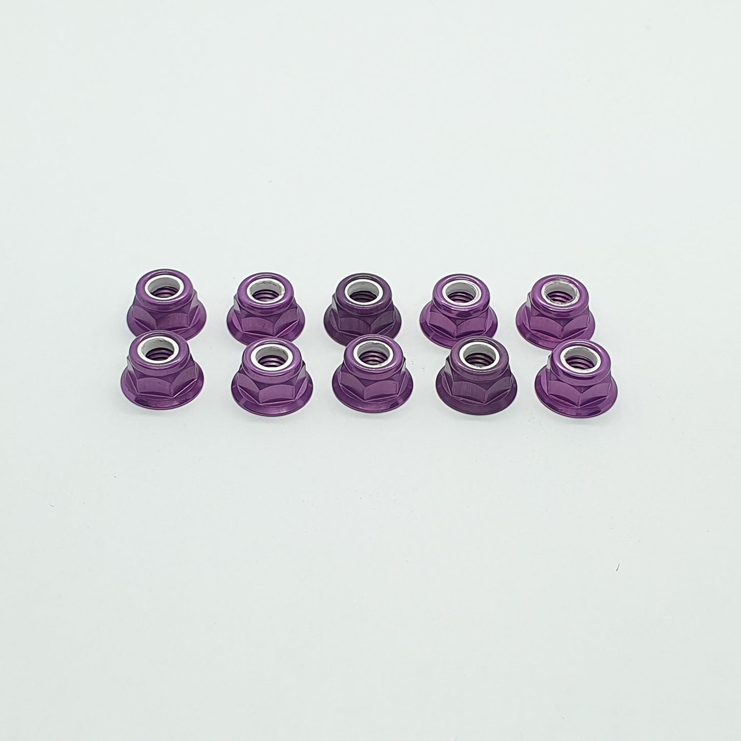 Dado autobloccante flangiato - Ergal anodizzato 3 mm - 10 pezzi
