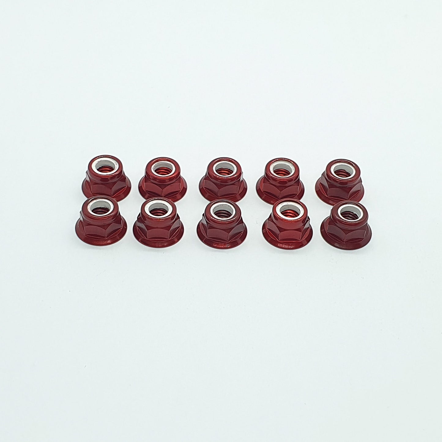 Dado autobloccante flangiato - Ergal anodizzato 3 mm - 10 pezzi