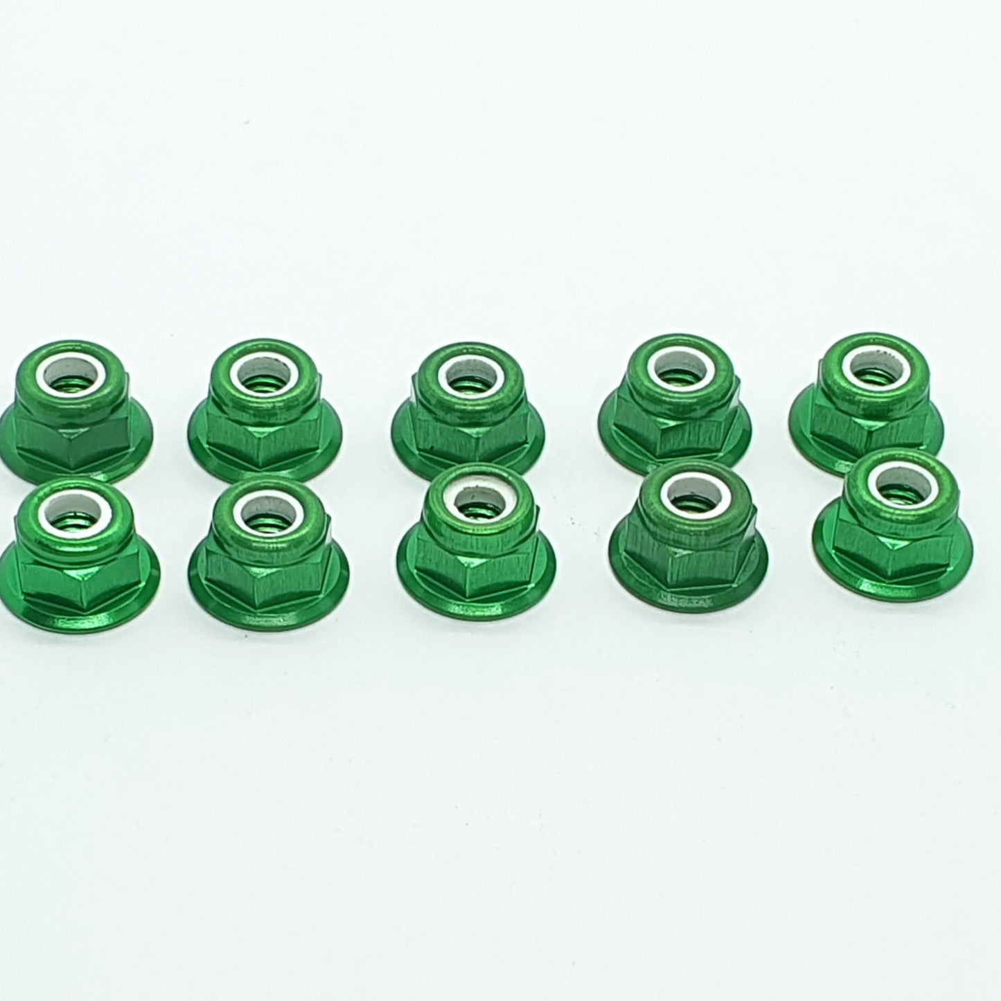 Dado autobloccante flangiato - Ergal anodizzato 4 mm - 10 pezzi